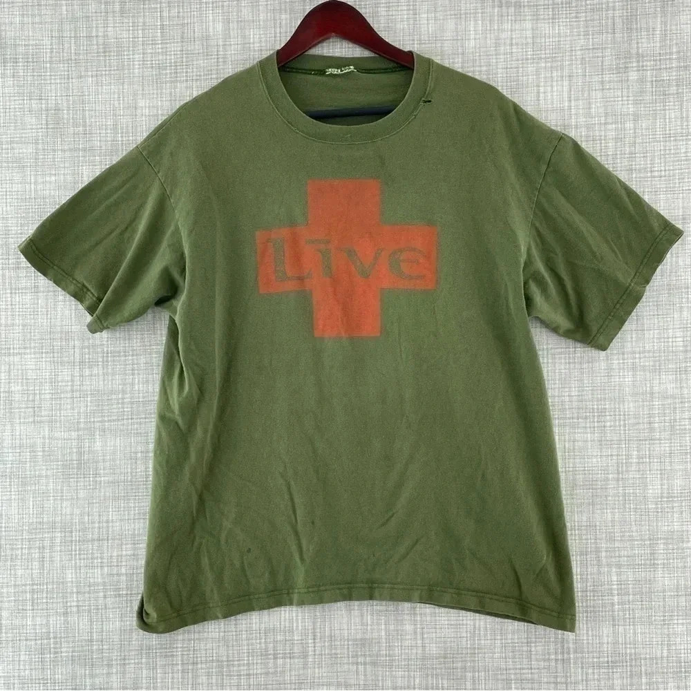 Vintage 1995 Live Band short sleeve shirt size XL. 8859